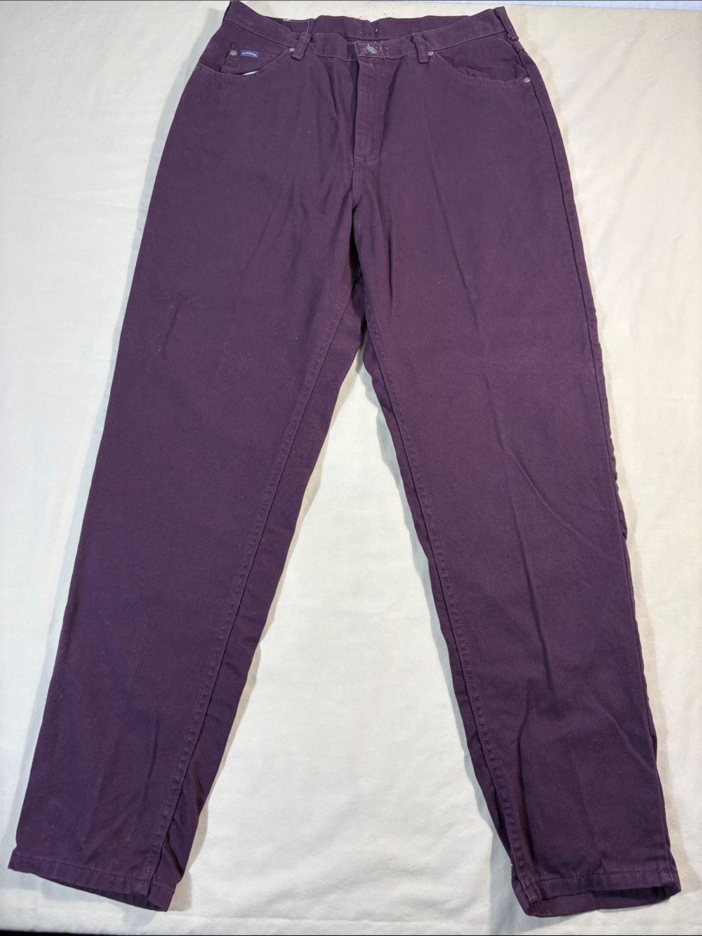 Vintage Riders by Lee 14M Burgundy Relaxed Fit High Rise Mom Jeans 100% Cotton